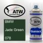 Preview: BMW, Jade Green, 078: 400ml Sprühdose, von ATW Autoteile West.